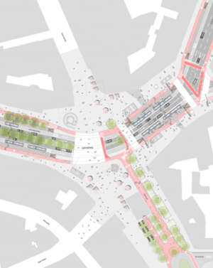 The redesign of the Jahnplatz square (Bielefeld, Germany)